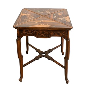 Camille Balny Japonisme Marquetry Game Table