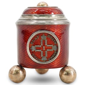 Russian Silver Enamel Tankard