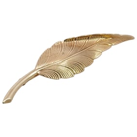 Tiffany & Co. 14k Gold Leaf Brooch