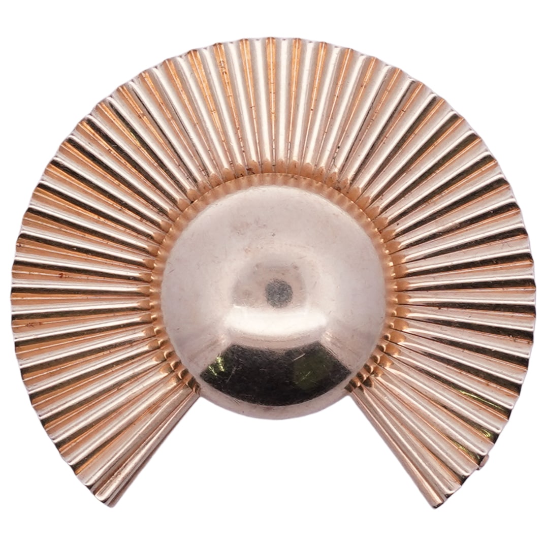 Tiffany and Co. 14k Gold Sun Brooch (1 of 5)