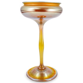 Tiffany Studios Favrile Glass Compote