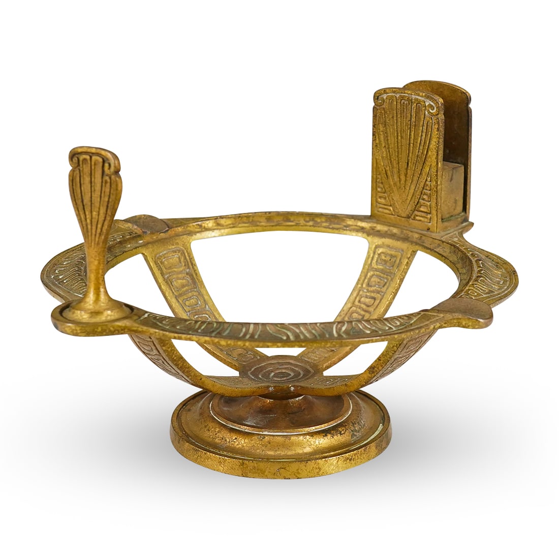 Tiffany Studios Gilt Bronze Ash Receiver (1 of 7)