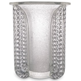 Rene Lalique (French, 1860-1954) "Marignane" Glass Vase