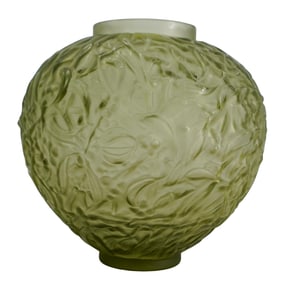 Rene Lalique (French, 1860-1954) "Gui" Vase