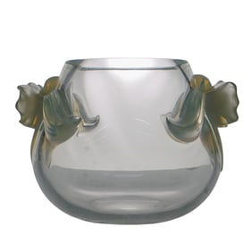 Lalique "Orchidee" Crystal Vase