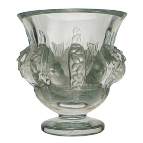 Lalique France Dampier Crystal Vase