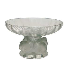 Lalique Nogent Crystal Bird Bowl