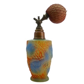 Art Deco Glass Fish Perfume Atomizer