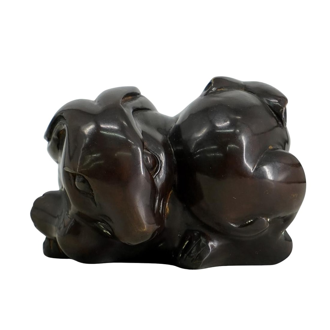 Antique Japanese Meiji Bronze Rabbit Okimono (1 of 6)