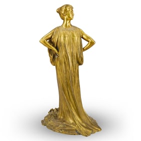 Theodore Louis Auguste Riviere (French, 1857–1912) Gilt Bronze