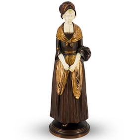 19th Century French Bronze Woman Figurine