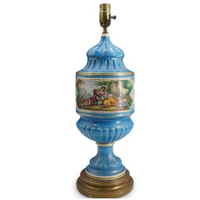 Antique French Sevres Porcelain Lamp