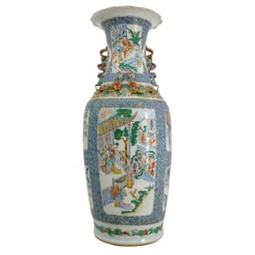 Chinese Famille Verte Porcelain Vase