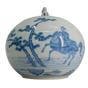 Chinese Blue and White Porcelain Ginger Jar