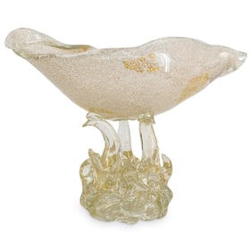 Ercole Barovier For Barovier & Toso Murano Blown Glass Rugiadose Centerpiece