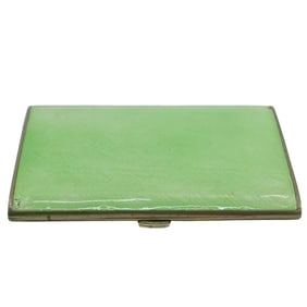 German Guilloche Enamel & Silver Cigarette Case