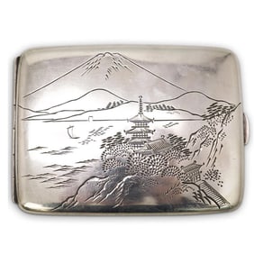 Vintage 950 Silver Cigarette Case