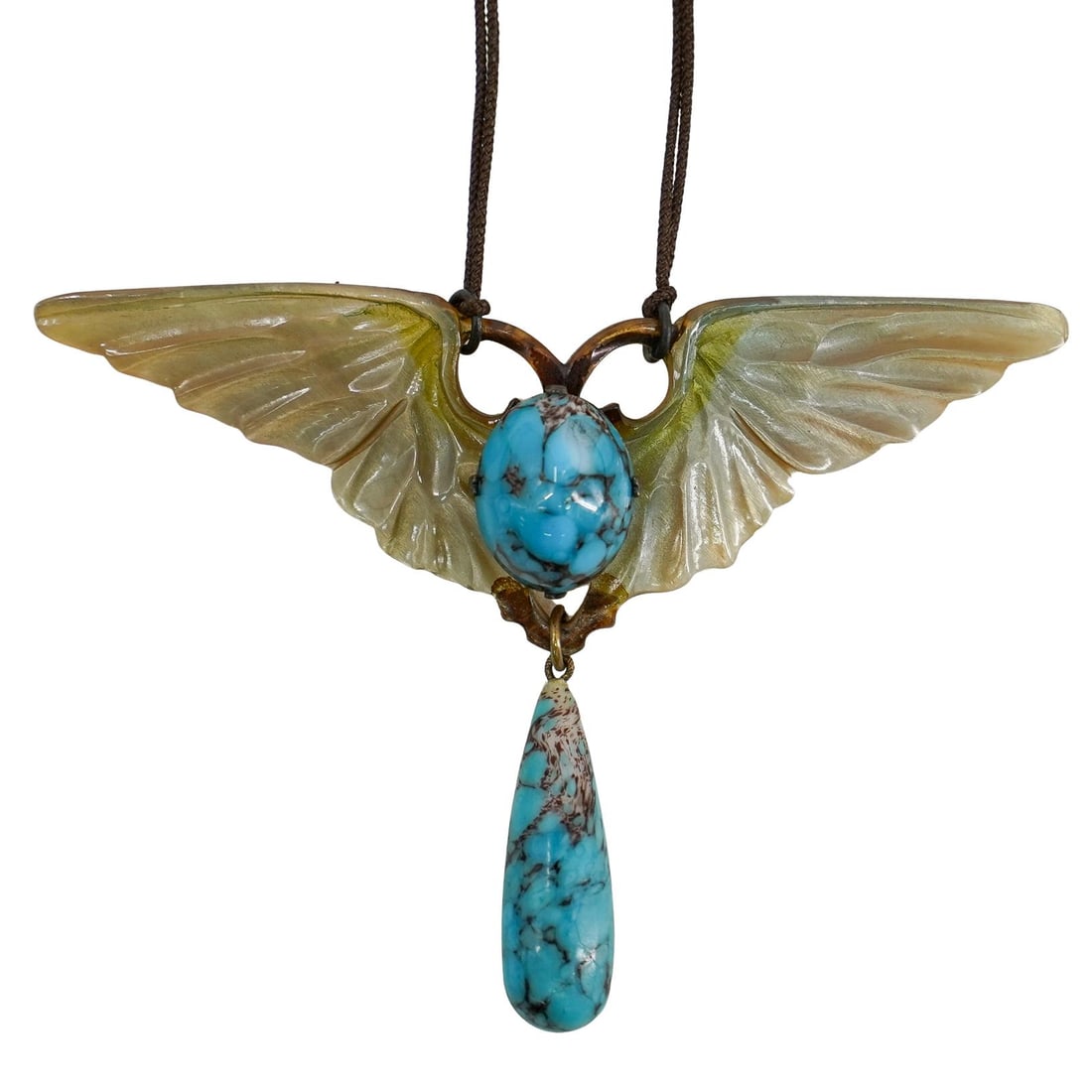 Elizabeth Bonte (France, B. XIX) Carved Horn Necklace (1 of 4)