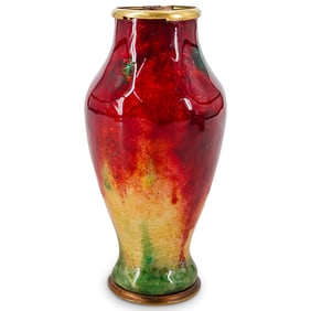 Faure Marty Limoges Enameled Vase
