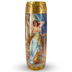 Hand Painted Limoges Porcelain Vase