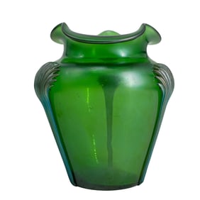 Antique Loetz Green Glass Vase