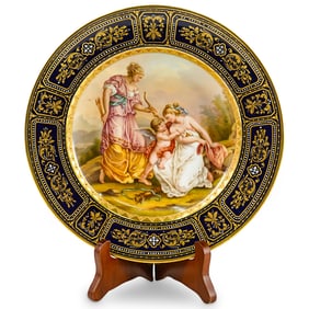 Exquisite Royal Vienna Porcelain Venus & Cupid Plate