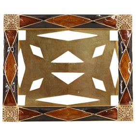 Jay Strongwater Crystal Enamel Picture Frame