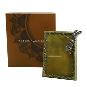 Jay Strongwater Dragonfly Enameled Frame
