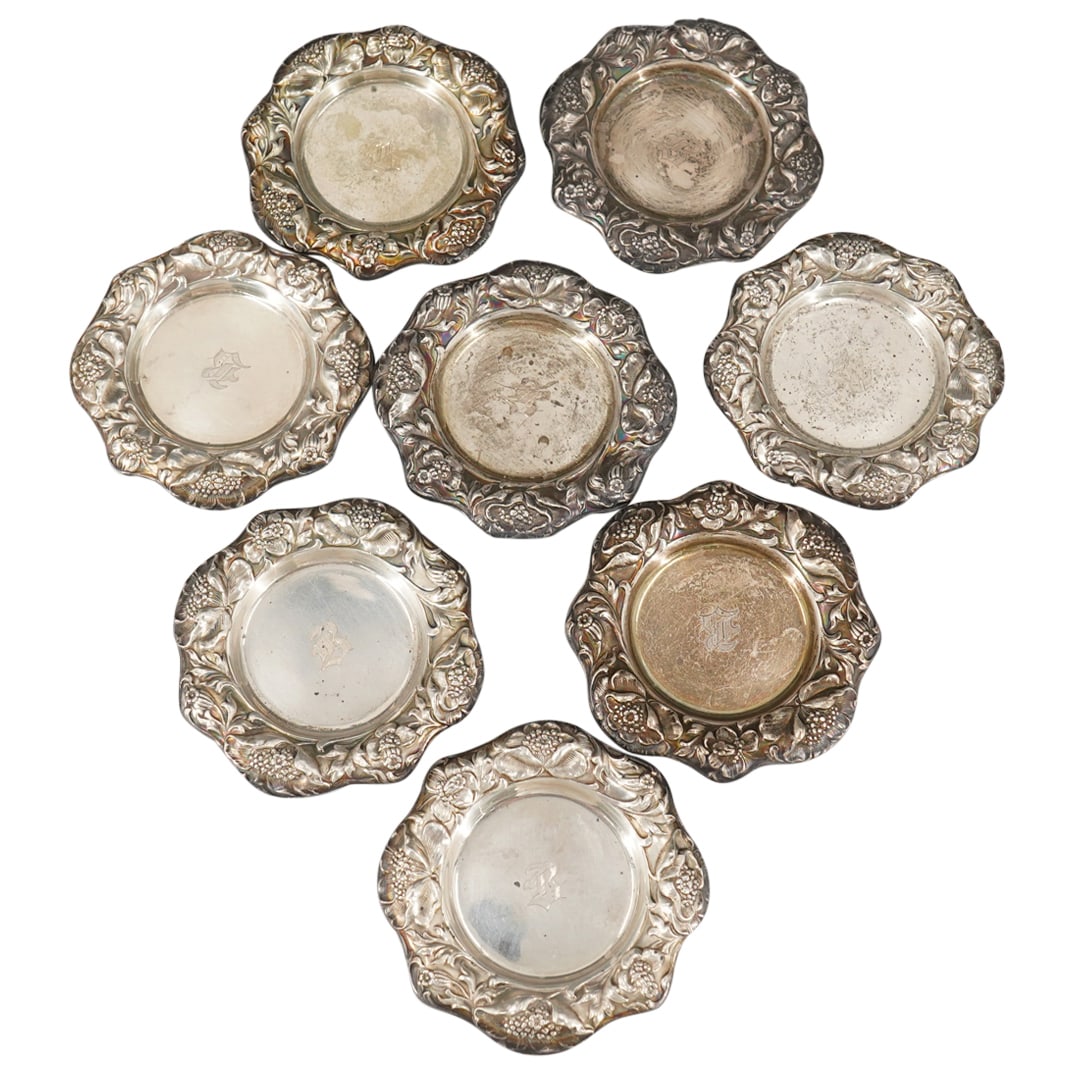 (8Pc) Wright Kay & Co. 'Dominick & Haff' Sterling Silver Nut Dishes (1 of 5)