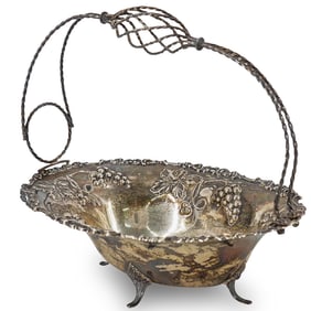 Vintage Camusso Sterling Silver Basket