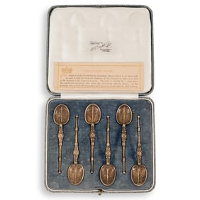 1936 English Sterling Silver Coronation Spoon Replicas