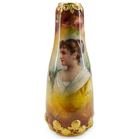 Royal Bonn Porcelain Portrait Vase