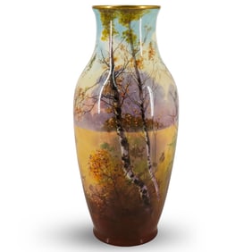 Royal Doulton Hand Painted Porcelain Vase