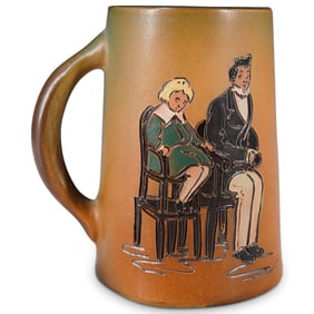 Weller Dickensware "Dombey and Son" Pottery Mug