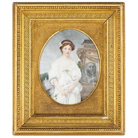 After Jean Baptiste Greuze 'The Broken Vessel' Porcelain Plaque