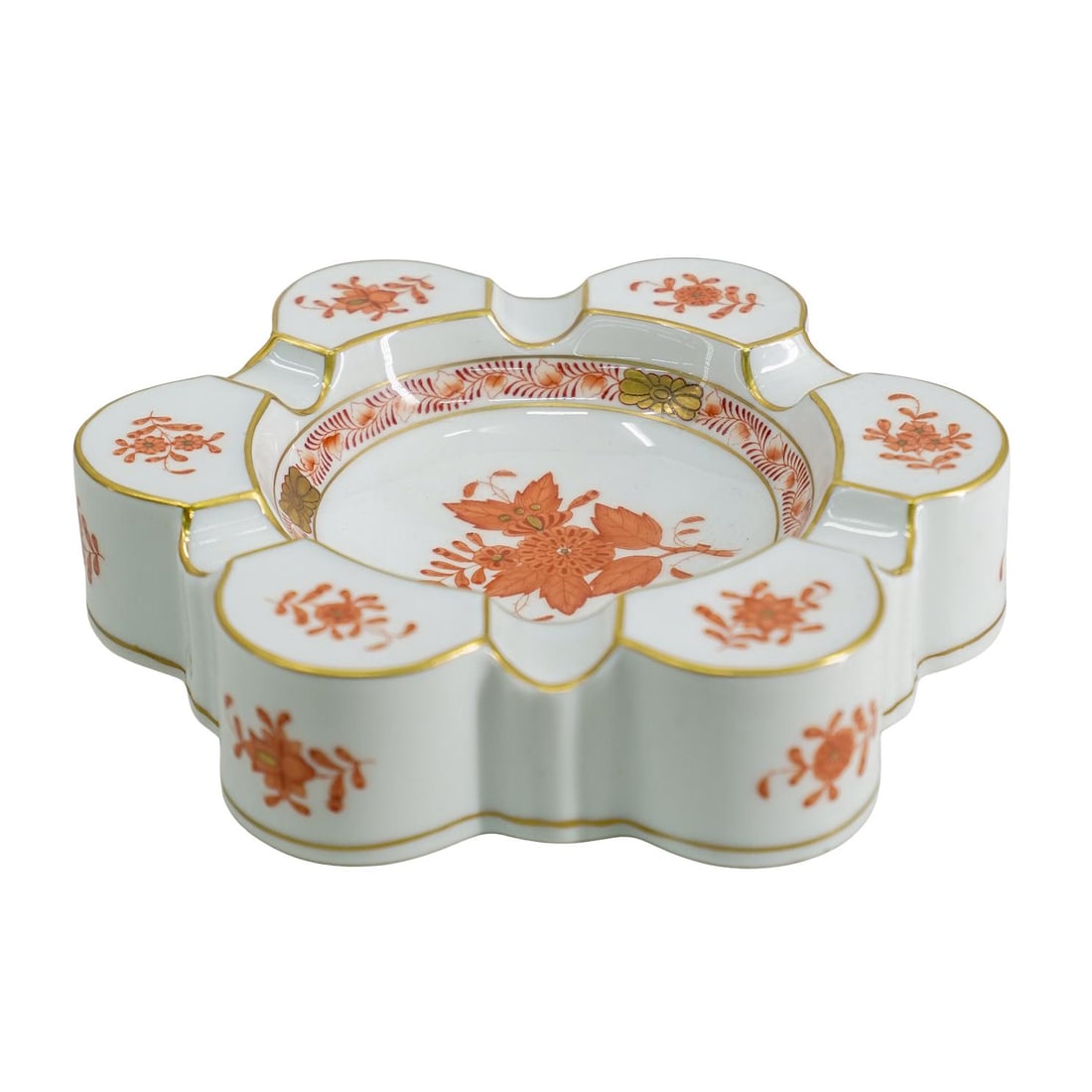 Herend "Chinese Bouquet" Porcelain Ashtray (1 of 5)