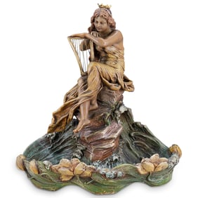 Art Nouveau Austrian Terracotta Sea Nymph