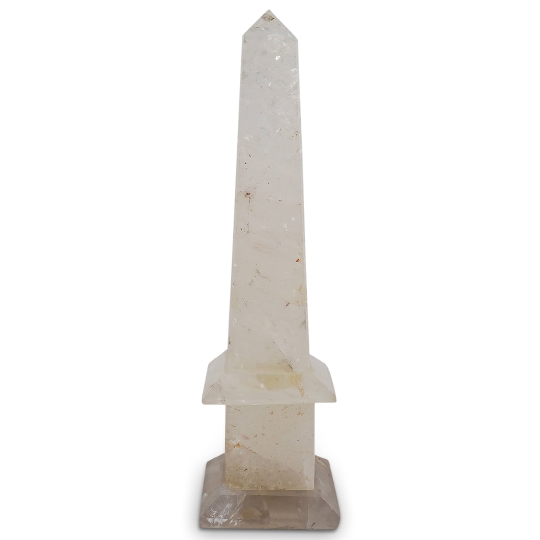 Carved Rock Crystal Obelisk (1 of 7)