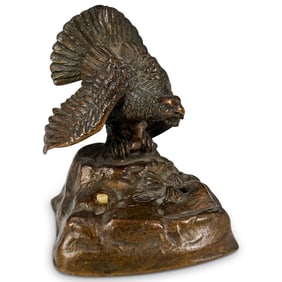 Antique Bronze Turkey Bell Push