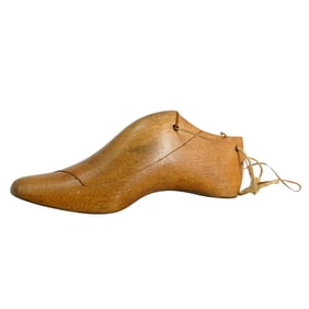 Antique Carved Wood Cobbler's Shoe Last