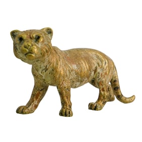 Vienna Gilt Bronze Tiger Figurine