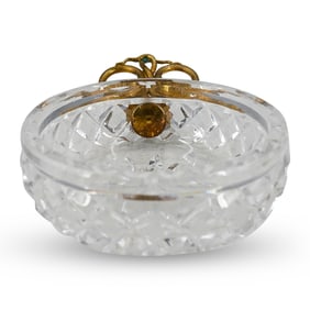 Antique Gilt Bronze & Crystal Snake Wine Taster