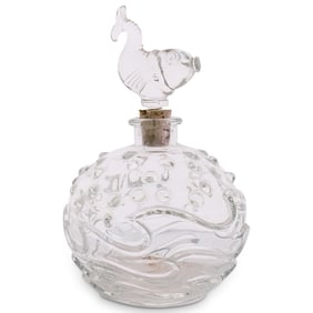 1940s American Pressed Glass Perfume Bottle