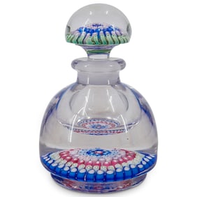 Antique Whitefriars Concentric Millefiori Paperweight Style Inkwell