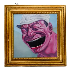 After Yue Minjun (Chinese, B. 1962) Acrylic on Canvas