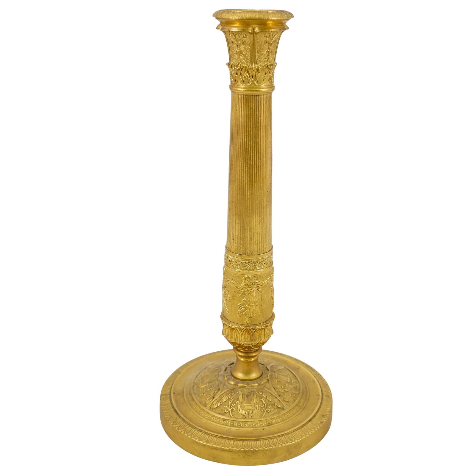 French Neoclassical Gilt Bronze Candlestick (1 of 6)