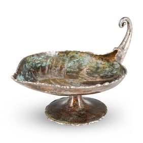 Art Deco Loys Mixed Metal Handled Bowl