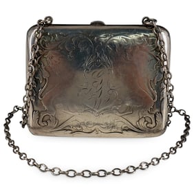 Antique Blackinton Sterling Hand Etched Purse