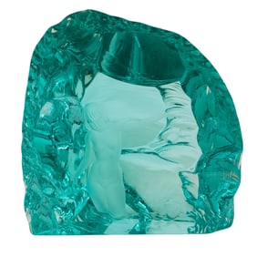 Handmade Glass Iceberg Sculpture