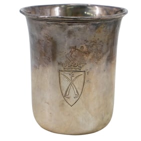 Russian Silver Engraved Beaker